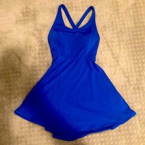 Halara criss-cross backing dress with built in bra cups